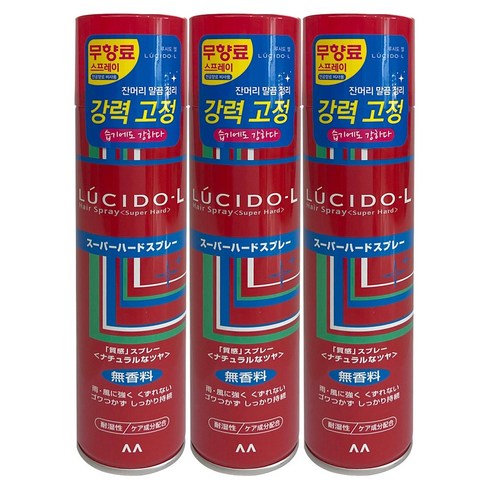 루시도엘 헤어스프레이 슈퍼하드, 293ml × 3개, 단품