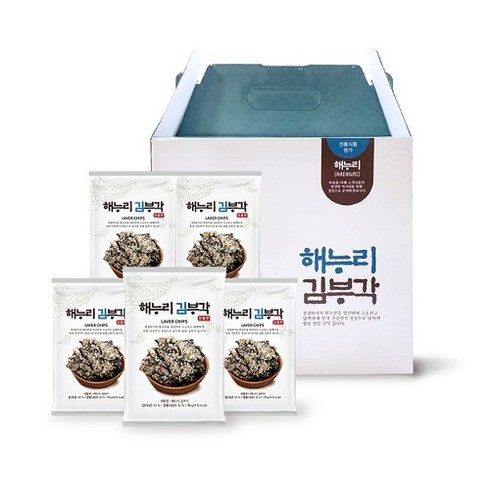[해누리 김부각] 전통맛 수제 찹쌀김부각 6매*5봉 / 화사 김부각 바삭바삭 고소한맛 담백한맛, 5개, 상세페이지 참조