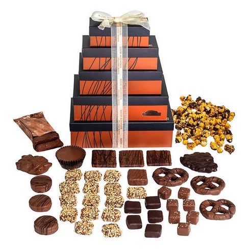 Godiva Holiday Premium Chocolate 고디바 홀리데이 프리미엄 초콜릿 선물 세트 311g 4팩, 1, 4lb