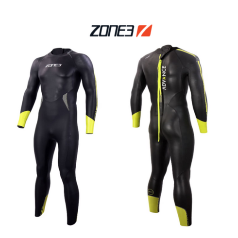 존3슈트 - Zone3 Advance Wetsuit 남성용 블랙 오픈워터 철인3종 경기복 수영 레이싱 자전거 싸이클링 스포츠 훈련