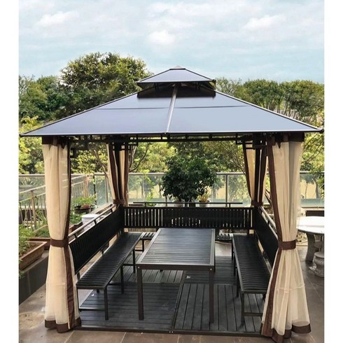 정자 썬룸 야외 바베큐장 원두막 스카이어닝 테라스, AD