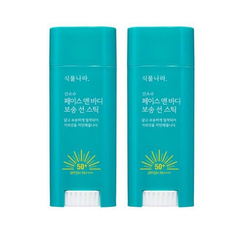 식물나라선스틱 - 식물나라 산소수페이스앤바디보송선스틱_더블, 30g, 2개