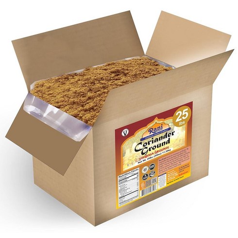 라님엘윌리 - RANI BRAND AUTHENTIC INDIAN PRODUCTS 6766786995 Rani 고수 그라운드 파우더 (인디언 다니아) 향신료 11.3kg(48온스) 11.36kg