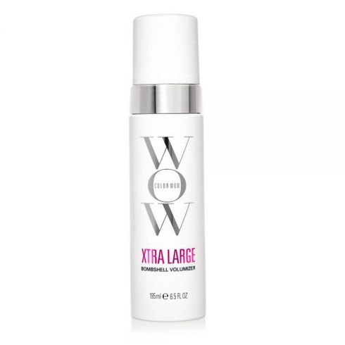 COLOR WOW Xtra Large Bombshell Volumizer – Brand new alcohol free volumizing technology; weightless non drying non dulling; instantly thickens fine, 6.7 Fl Oz (Pack of 1), WHITE