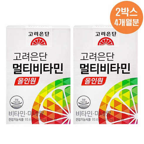 고려은단멀티비타민올인원 - 고려은단 멀티비타민 올인원 1560mg x 60정, 2개