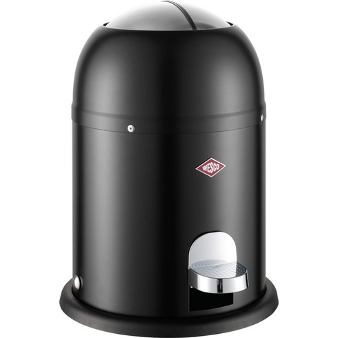 Wesco 웨스코 휴지통 욕실용 미니 마스터 6L 매트 블랙 독일직구, 검정(검은색, 1개
