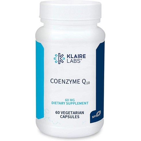 클라이네오아제 - Klaire Labs USA직구 클라이어 랩스 Coenzyme Q10 화이트탑 60 mg 60채식캡슐 1Pack, 사이즈, 1개, 60정