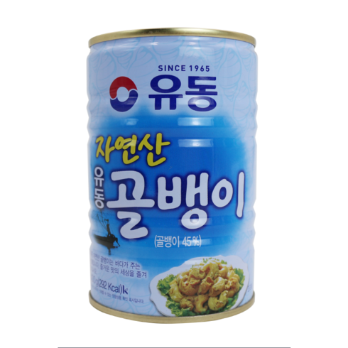 유동 자연산 골뱅이 400g 1BOX (400g X 24can), 1개