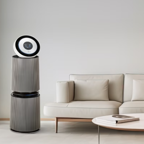 LG 퓨리케어 오브제컬렉션 360도 공기청정기 알파UP G 펫 필터 샌드 베이지 AS353NS4A, AS353NS4A(본품)