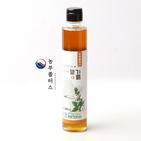 농부플러스 국산 저온압착 들기름, 1개, 200ml