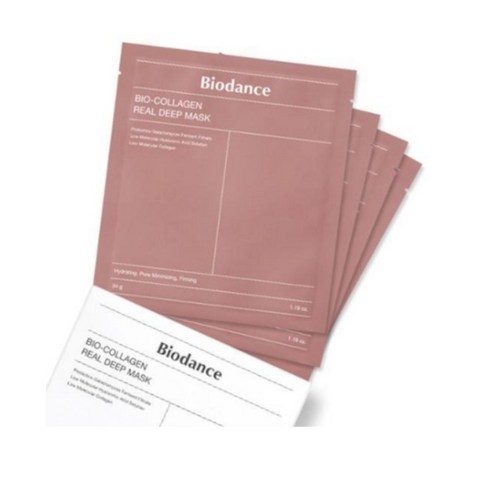 바이오던스 BIODANCE 바이오 콜라겐 주름미백 리얼 딥마스크 16매 촉촉한 팩, 1개