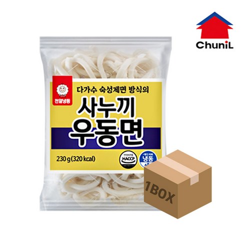 천일식품 사누끼 냉동 우동면 230g x 40봉(옵션 체크 후 구매하세요), 40개