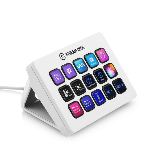 Elgato Stream Deck MK.2 White 엘가토 스트림 데크 MK.2 [15 키 배열] 라이브 컨텐츠 작성용 컨트롤러