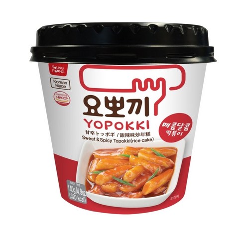 요뽀끼 컵떡볶이 매콤달콤 140g X 30개, 요뽀끼 매콤달콤 컵떡볶이 140g X 30개