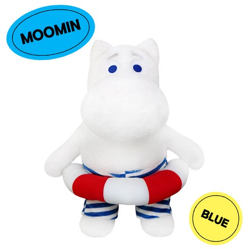 [공식정품] MOOMIN 튜브 무민 싯팅 인형 2color - 30cm, Blue