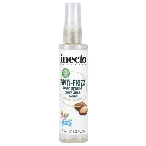 커리쉴샤인헤어스프레이 - Inecto 모발관리 Anti-Frizz Hair Serum Super Shine Argan 3.3 fl oz (100 ml), 1개, 100ml