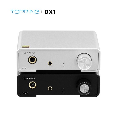 dx2702-101 - TOPPING DX1 고해상도 오디오 DAC 및 헤드폰 증폭기 6.35mm 3.5mm 라인 출력 출력 AK4493S DAC USB DSD256 PCM384 XMOS XU208, Silver