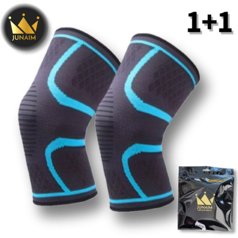 주나임 프리미엄 고탄력 무릎보호대, 스카이블루, 2개