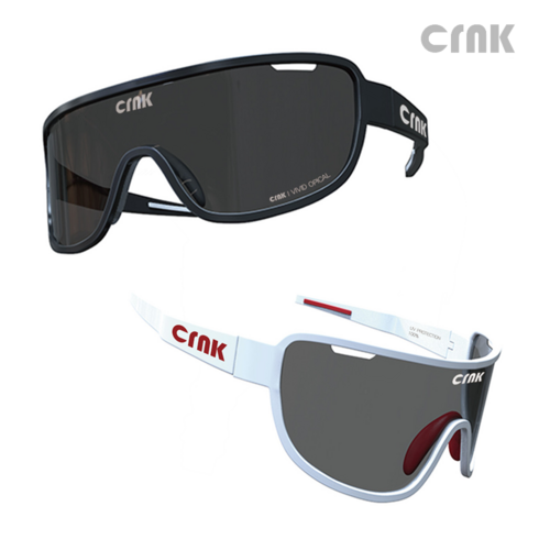 2023년 가성비 최고 크랭크사스콰치 - CRNK 크랭크 자전거고글 스포츠고글 편광렌즈 편광선글라스 비비드옵티컬, 화이트