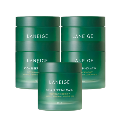 라네즈슬리핑마스크 - 라네즈 마스크 슬리핑 fresh 수분 나이트 수면 팩 크림 시카 60ml 5EA, 5개