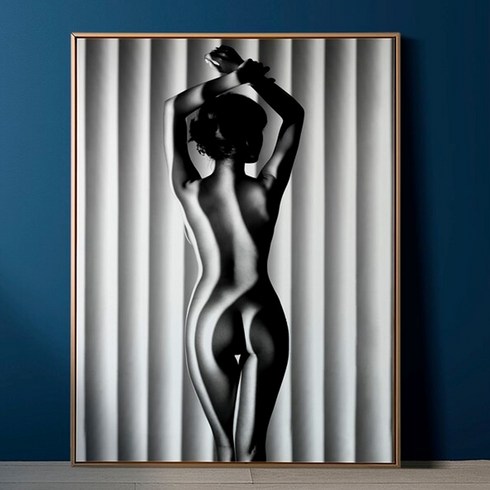 모던아트 흑백사진 대형포스터 스튜디오 갤러리액자 인테리어그림, 블랙