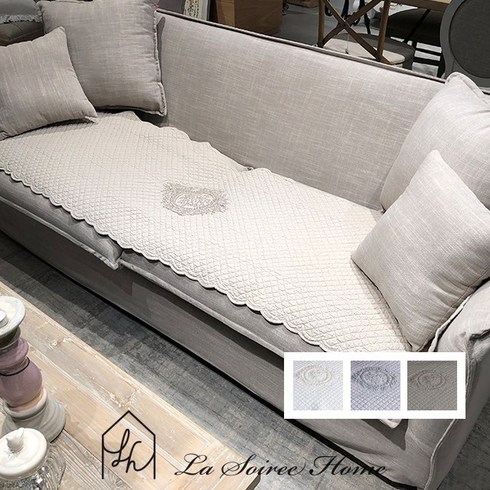 꼬떼따블이불 - 꼬떼따블 코튼 수입 쇼파 소파매트 2size 3color IHG16-415