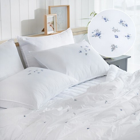 클푸 [클푸]알러지케어 페어리 자수 누빔베개커버 50x70