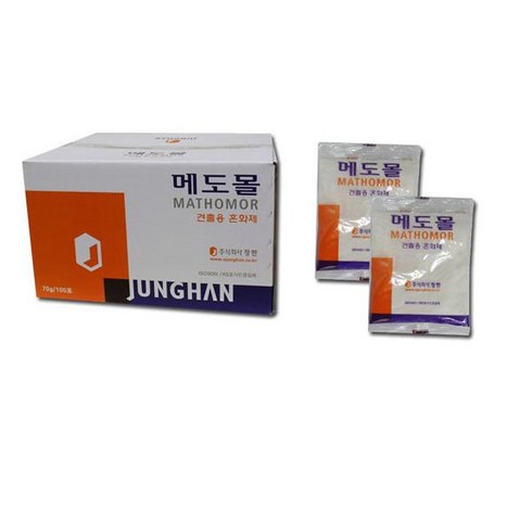 메도몰/70g 1BOX 100포/ 미장공사용 방수효과 백화현상 방지 접착성증대 작업능률 향상 균, 100개