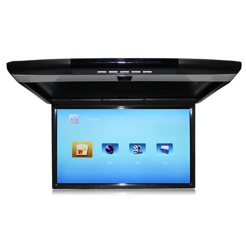 SUV 카니발 팰리세이드 투싼 싼타페 천장 모니터 차량용 tv 15 17 인치, 17인치 MP5+HDMI 블랙 1대