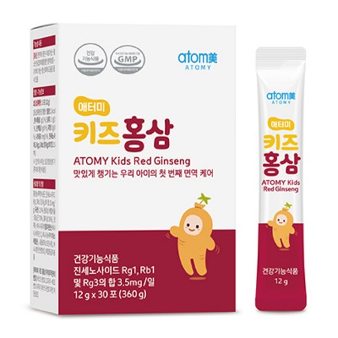 애터미 키즈 홍삼, 30포, 1박스