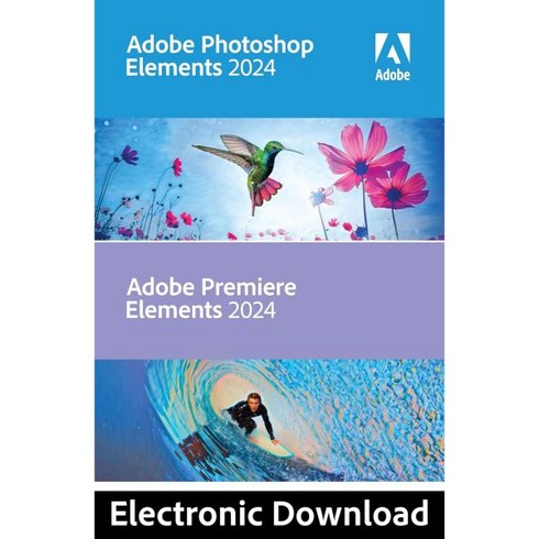 어도비포토샵 - Adobe | Photoshop Elements 2024 Premiere PC 코드 소프트웨어 다운로드 사진 편집 영상 온라인, Code (Mac)_Photoshop Elements