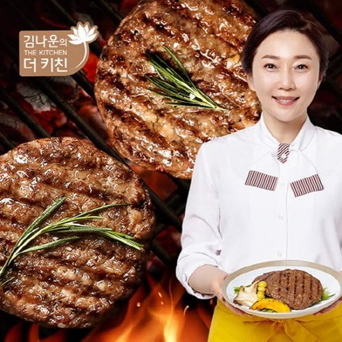 김추일떡갈비 - 김나운더키친 떡갈비명작 30팩 60장, 160g, 30개