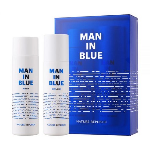 네이처리퍼블릭 맨인블루 스킨케어 2종 세트 (토너 150ml+에멀젼 130ml), 단품