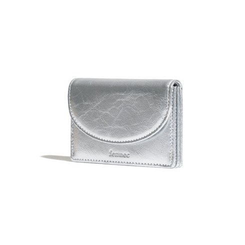 페넥 - FENNEC CRINKLE HALFMOON ACCORDION POCKET - SILVER