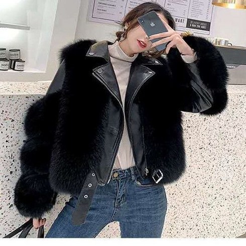 2023년 가성비 최고 폴앤조 폴앤조 역시즌 퍼 미니백 23FW Faux Fur 하프 자켓 퍼 미니백 SET - Baocn 여자 인조밍크 코트 인조털 자켓 뽀글이 퍼 모피 코트 23709