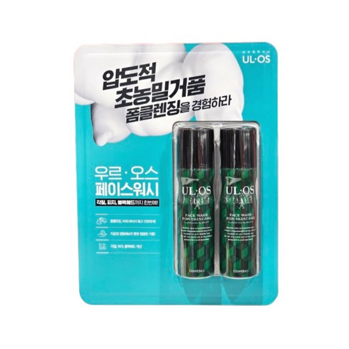 우르오스 페이스 워시 100g x 2개, 200g, 1개