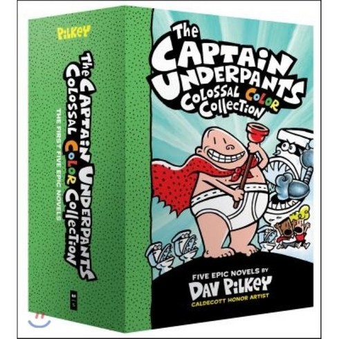 The Captain Underpants Colossal Color Collection (Captain Underpants #1-5 Boxed Set) : ..., Scholastic Inc.