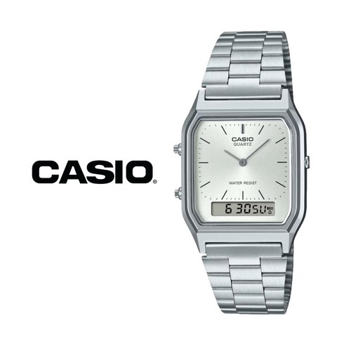 여성메탈시계 - 카시오 CASIO 메탈 빈티지 전자 남자 여자 손목시계 커플 패션시계 AQ-230A-7A