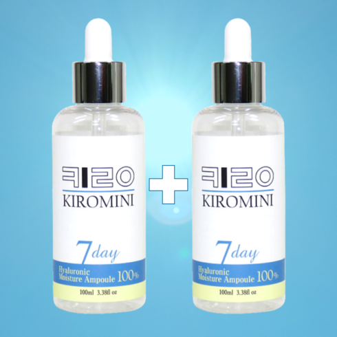 1+1 콜라겐 아데노신 카르노신 세럼 리프팅 키로 시카 피어니 앰플 100ml, 1개, 200ml, 2) 히알루론산 원액 100% 수분보습 앰플 1+1