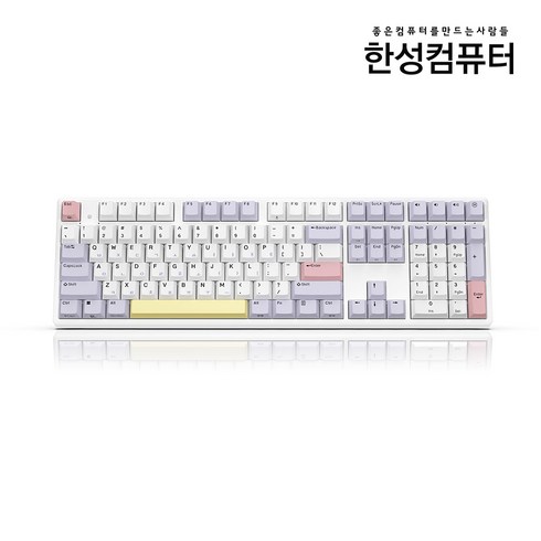 한성컴퓨터 염료승화 EDITION 무접점 키보드 GK898B, 일반형, Purple Heart