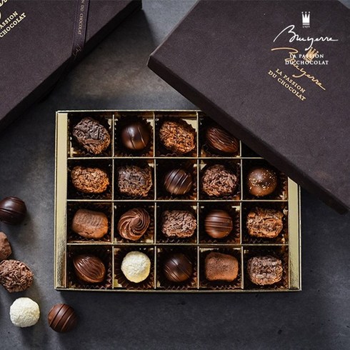 [선물추천] 벨기에 수제초콜릿 브로이어 트러플 컬렉션 20P+쇼핑백/초콜릿선물세트/Bruyerre Belgium Handmade Chocolate Gift Set 20P, 1세트