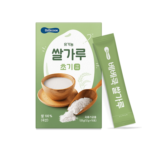 초기이유식쌀가루 - 베베쿡 쌀가루 초기 1개 (12g x 10포)/(4~6개월), 12g