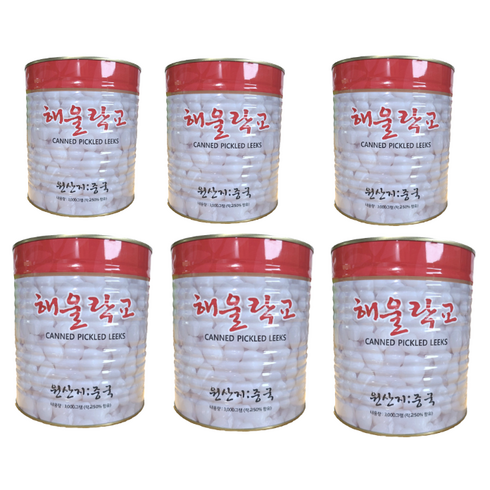 푸드올마켓_ 삼도식품 해울락교 (SS), 3kg, 6개