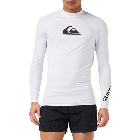 퀵실버 Quiksilver 남성용 All Time Ls 긴소매 래쉬가드 서핑 셔.. 정품보장