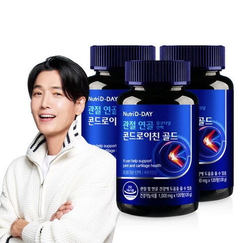 관절연골 뮤코다당 단백 콘드로이친 골드 3병 6개월분, 3개