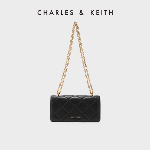2023년 가성비 최고 찰스앤키스가방 - CHARLES&KEITH 여성용 마름모 체인 크로스 바디백 지갑 가방 CK6-10680924