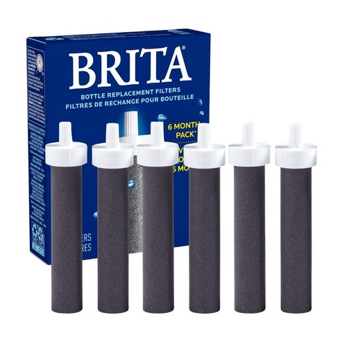 정품 브리타 Brita 휴대용 정수 물병 교체 필터 1년분 6개