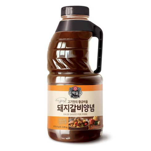 백설갈비양념 - CJ 제일제당 백설 돼지갈비 양념 2.45kg x 2개