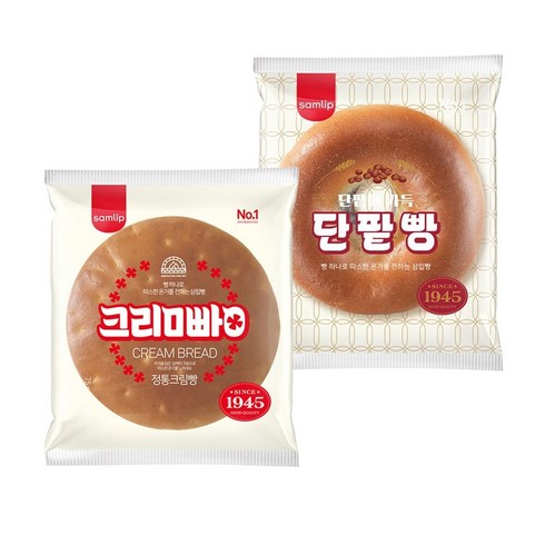 이천 쌀크림빵 흥보따리 세트 - 삼립 정통빵 10봉 골라담기 정통크림빵 정통단팥빵, 정통단팥빵 10봉