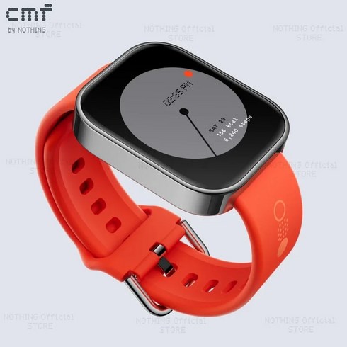 2024년 가성비 최고 cmfwatchpro - 글로벌 버전 CMF Nothing Watch Pro AMOLED 블루투스 5.3 BT 통화 AI 소음 감소 GPS 스마트워치 CMF Watch Pro 1.96 인치, 2.Orange